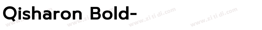 Qisharon Bold字体转换
